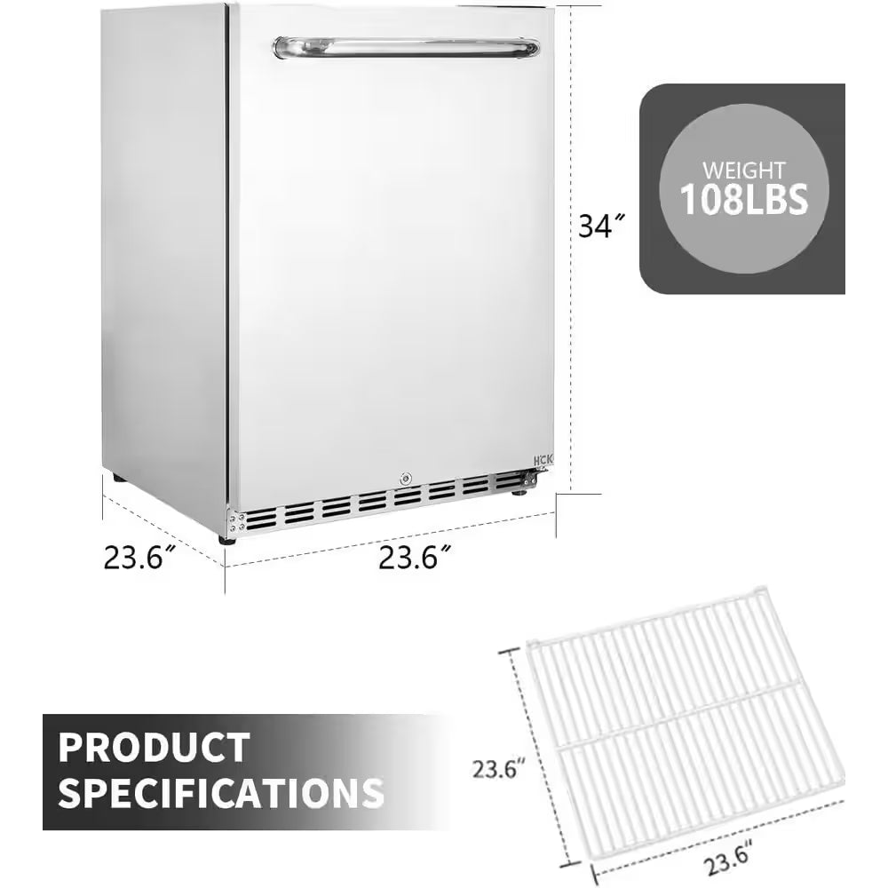 C150SD, 5.12 Cu. Ft. Built-In Dual Drawer Single Door Outdoor Indoor Undercounter Beverage Refrigerators Auto Defrost
