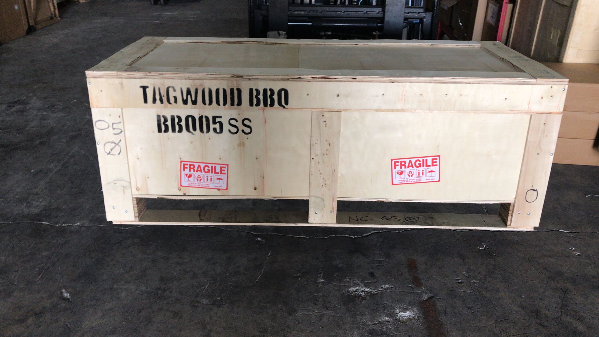 Tagwood BBQ05SS Built-In Santa Maria Argentine Grill