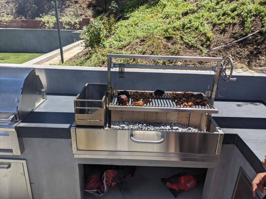 Tagwood BBQ05SS Built-In Santa Maria Argentine Grill