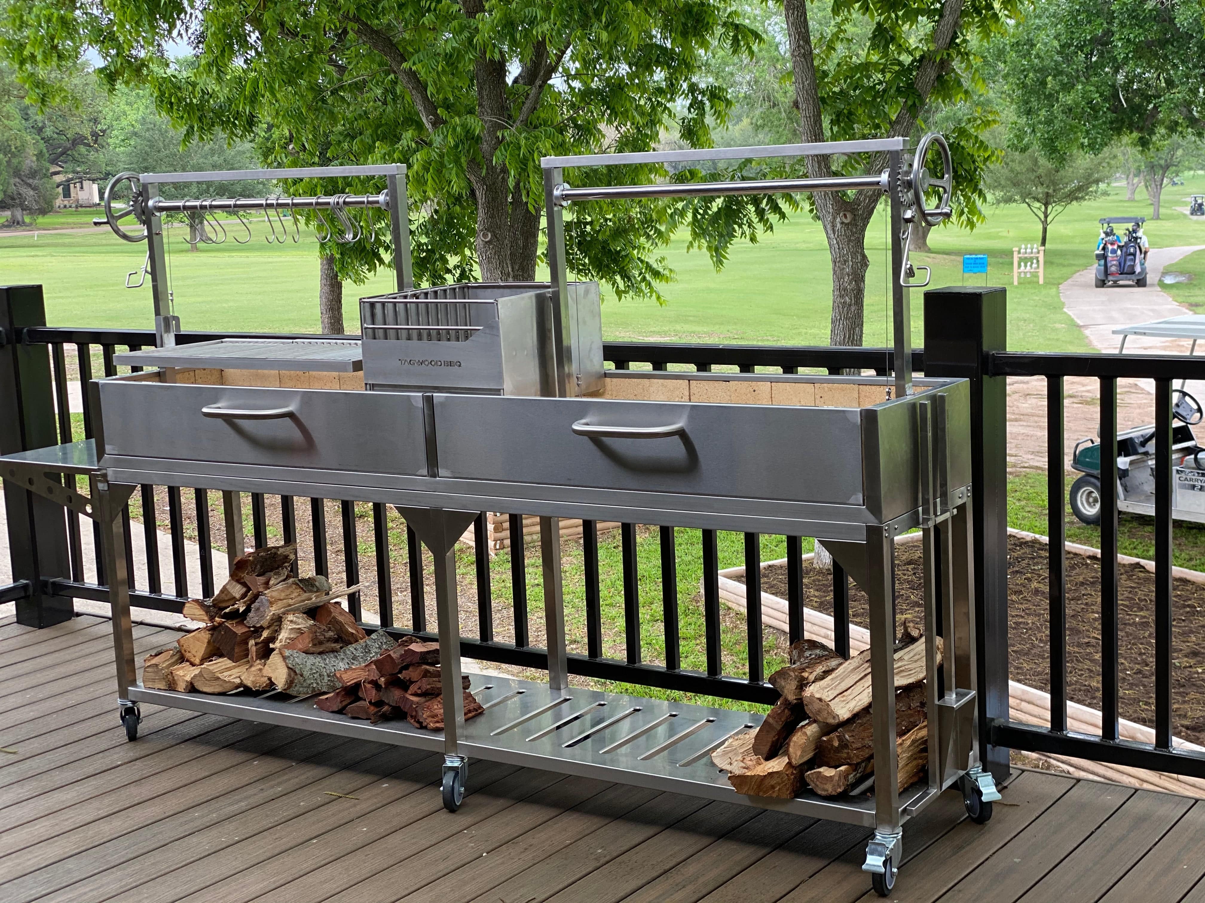 Tagwood BBQ04SS Double Argentine Santa Maria Style Grill – 304 Stainless Steel