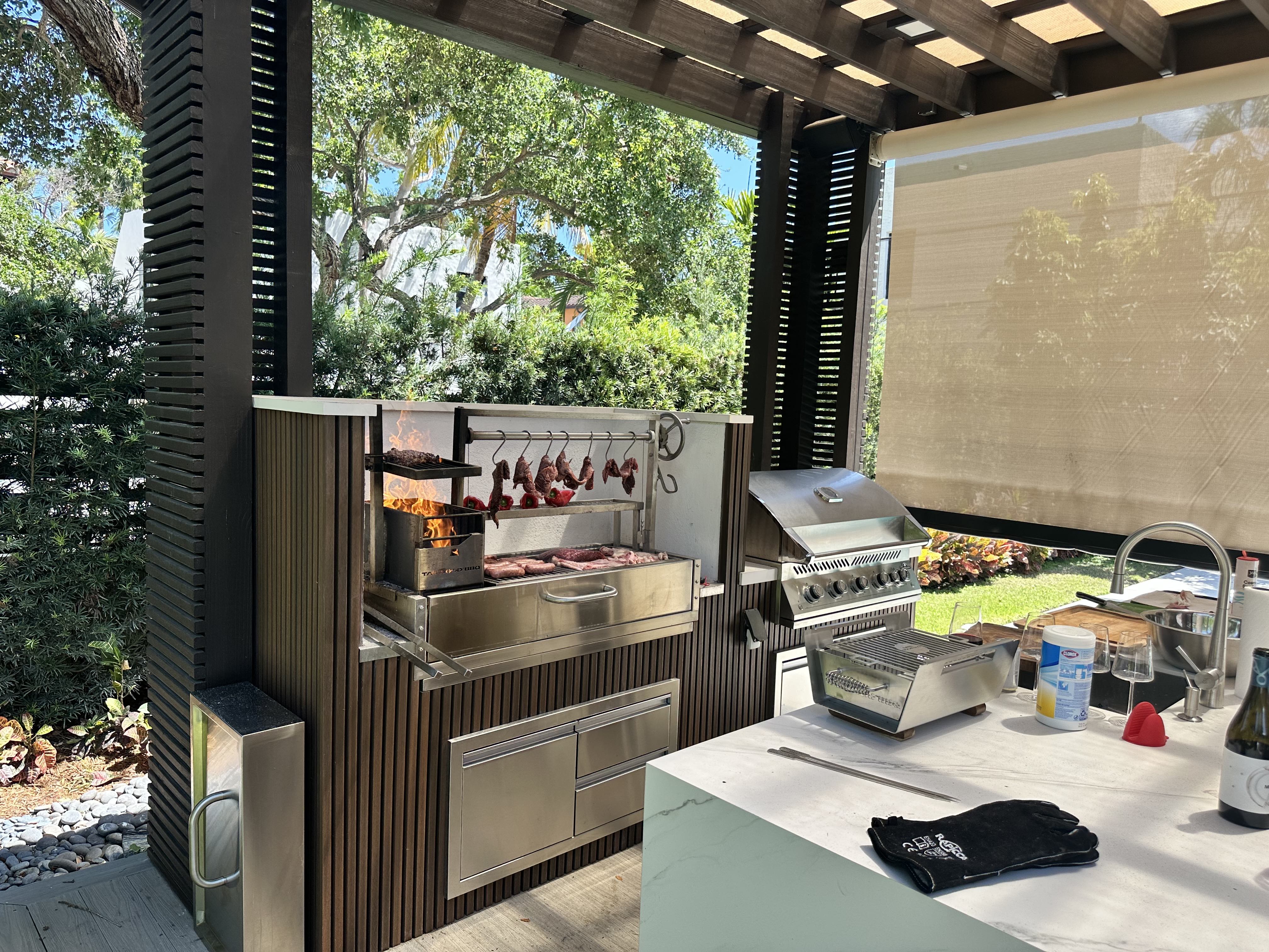 Tagwood BBQ05SS Built-In Santa Maria Argentine Grill