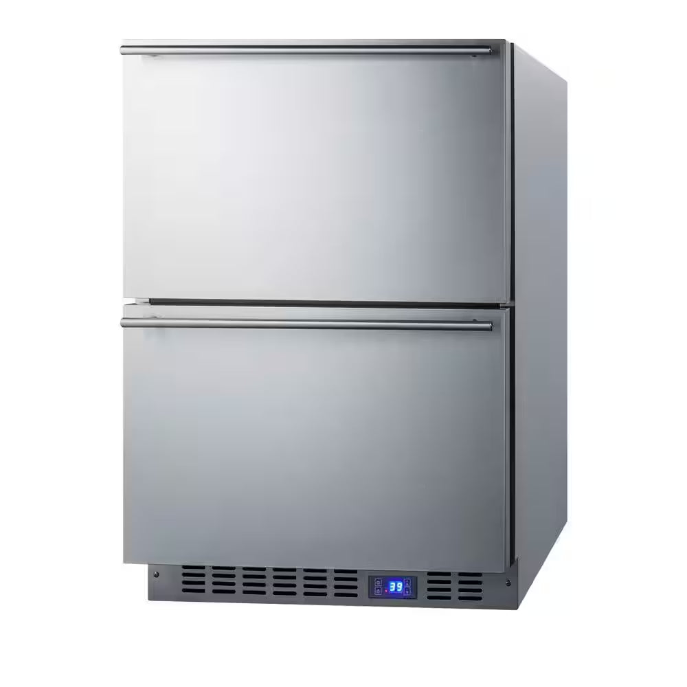 24 In. 3.4 Cu. Ft. Outdoor Refrigerator Drawer in Stainless Steel