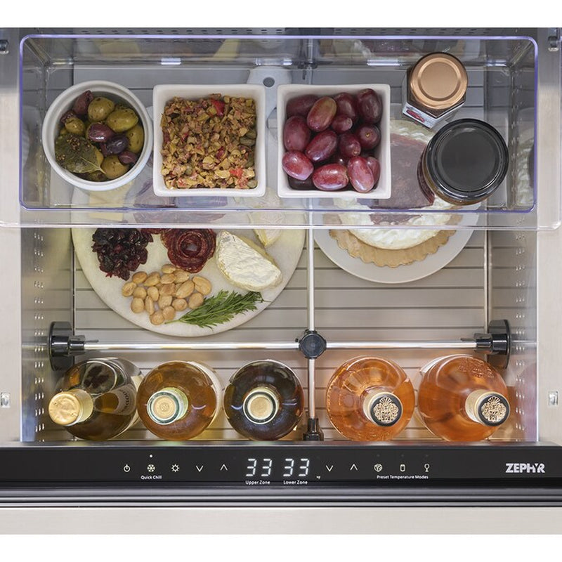 Presrv Dual Zone Outdoor 24-In 2 -Drawer Built-In Drawer Refrigerator ( Stainless Steel )