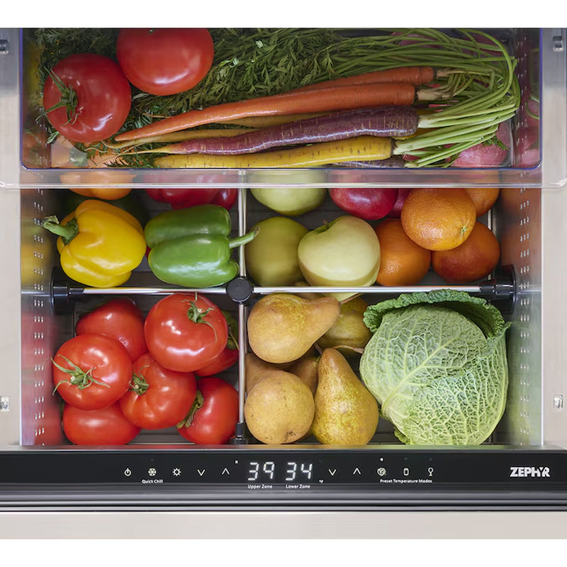 Presrv Dual Zone Outdoor 24-In 2 -Drawer Built-In Drawer Refrigerator ( Stainless Steel )
