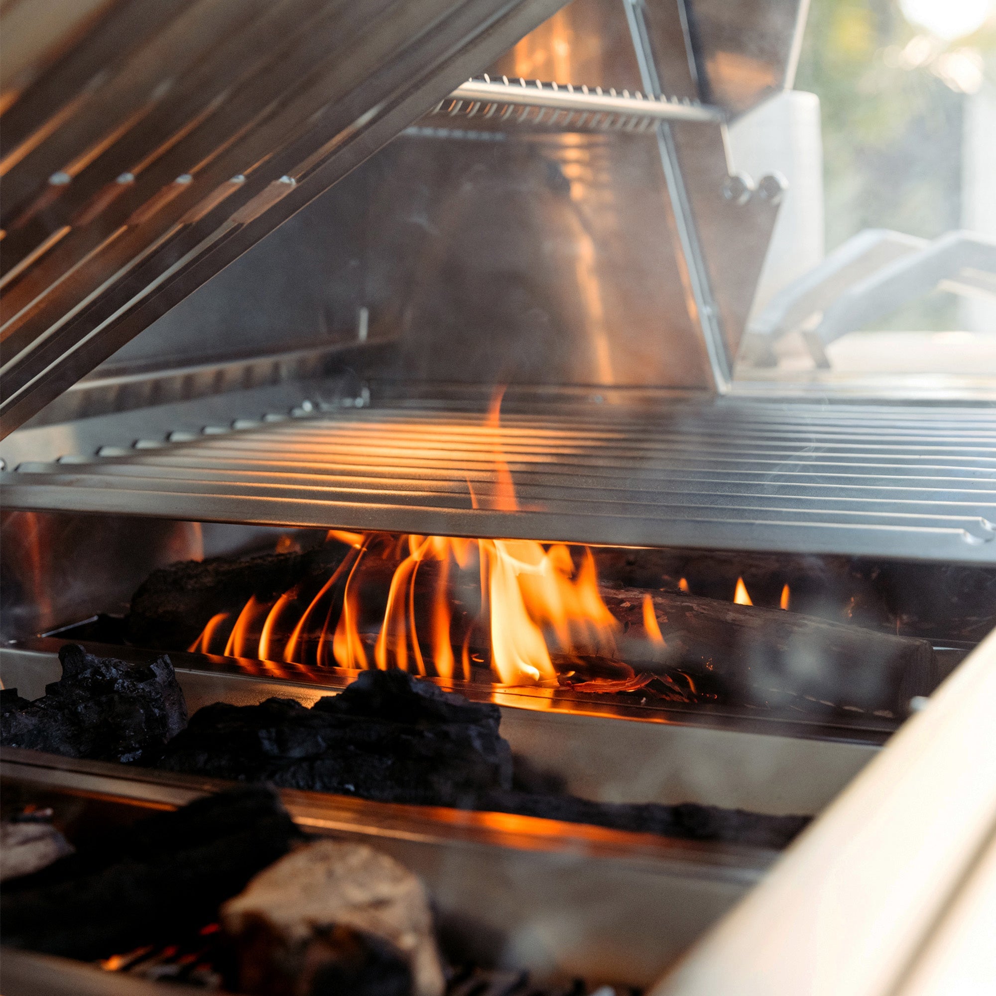 American Made Grills Muscle 54-Inch Built-In / Freestanding Hybrid Gas / Charcoal / Wood Grill