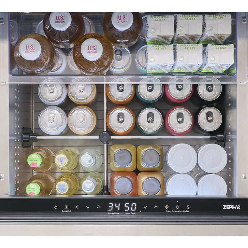 Presrv Dual Zone Outdoor 24-In 2 -Drawer Built-In Drawer Refrigerator ( Stainless Steel )