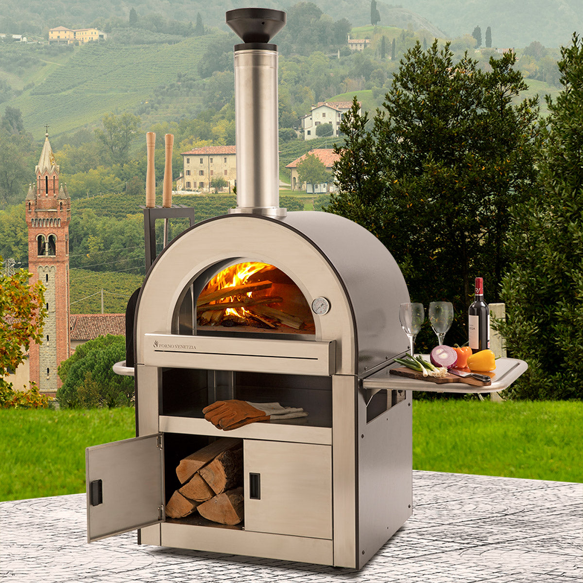 Forno Venetzia Pronto Outdoor Wood Burning Pizza Oven