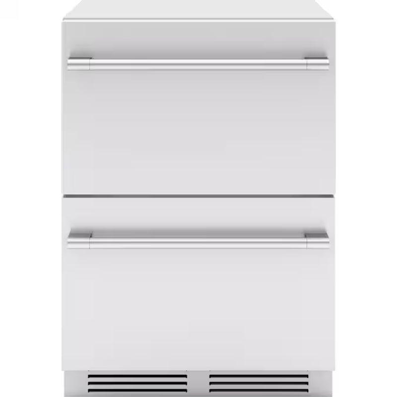 Presrv Dual Zone Outdoor 24-In 2 -Drawer Built-In Drawer Refrigerator ( Stainless Steel )