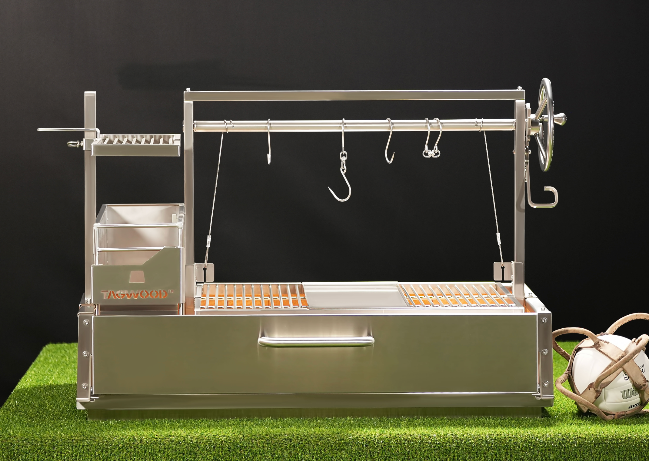 Tagwood BBQ05SS Built-In Santa Maria Argentine Grill