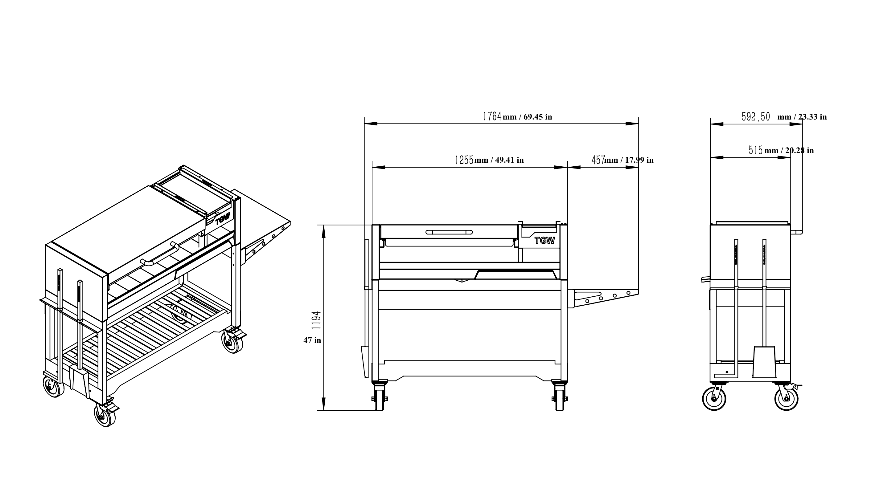 Tagwood BBQ18SS Argentinian Freestanding Charcoal Grill – 304 Stainless Steel