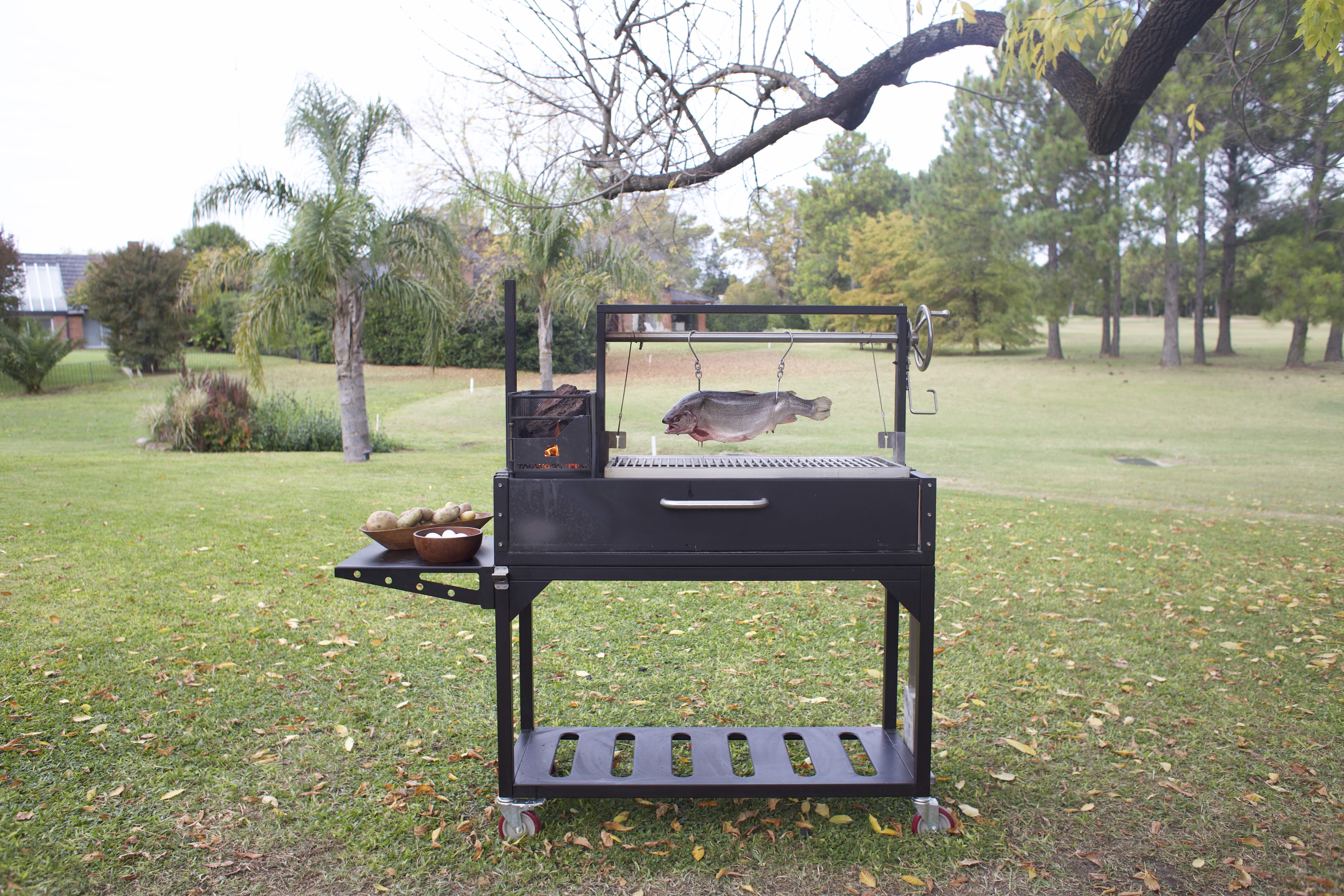Tagwood BBQ03SI Premium Freestanding Argentine Santa Maria Grill