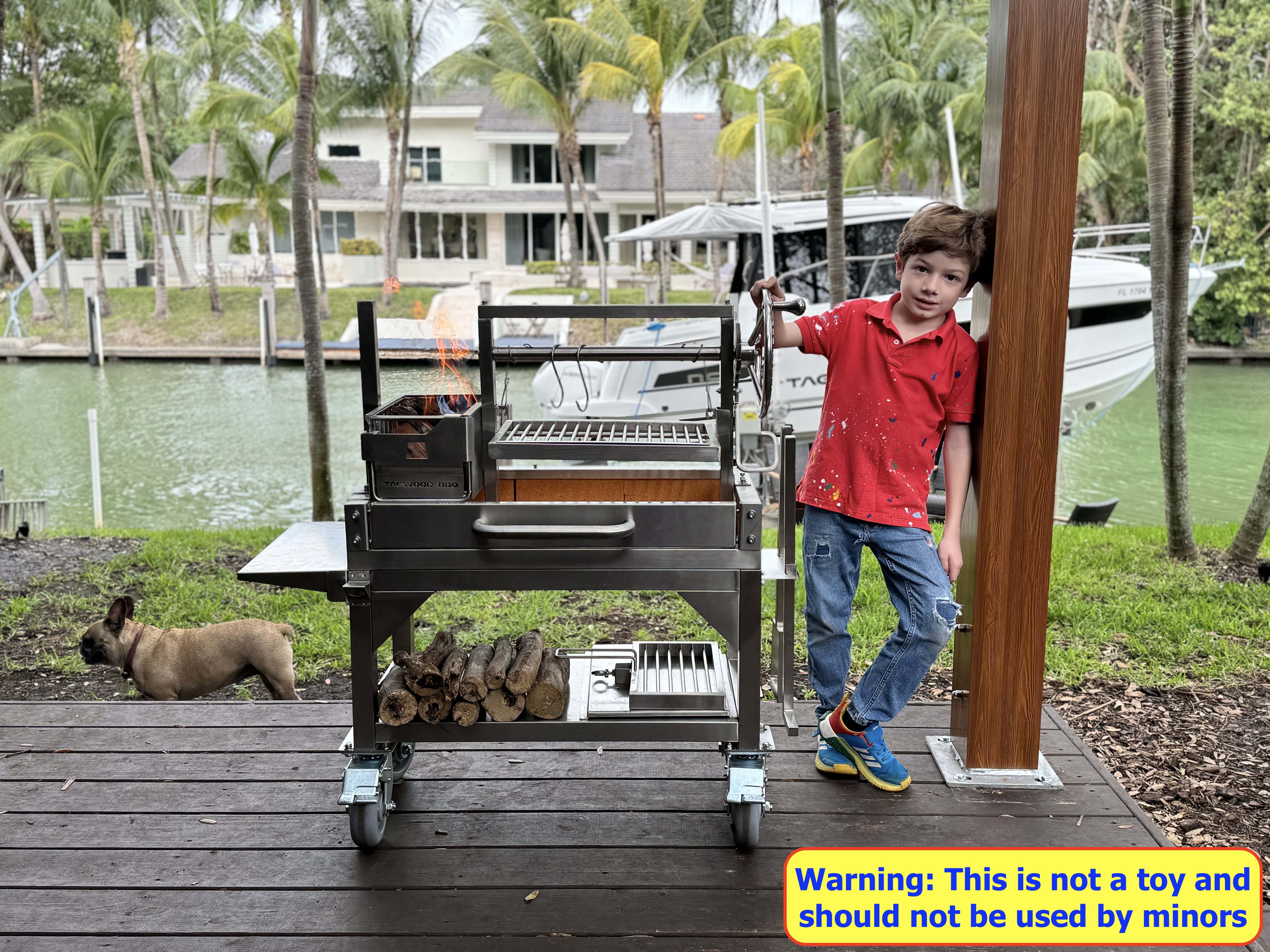 Tagwood BBQ03SS MINI Argentine Santa Maria Grill – 304 Stainless Steel