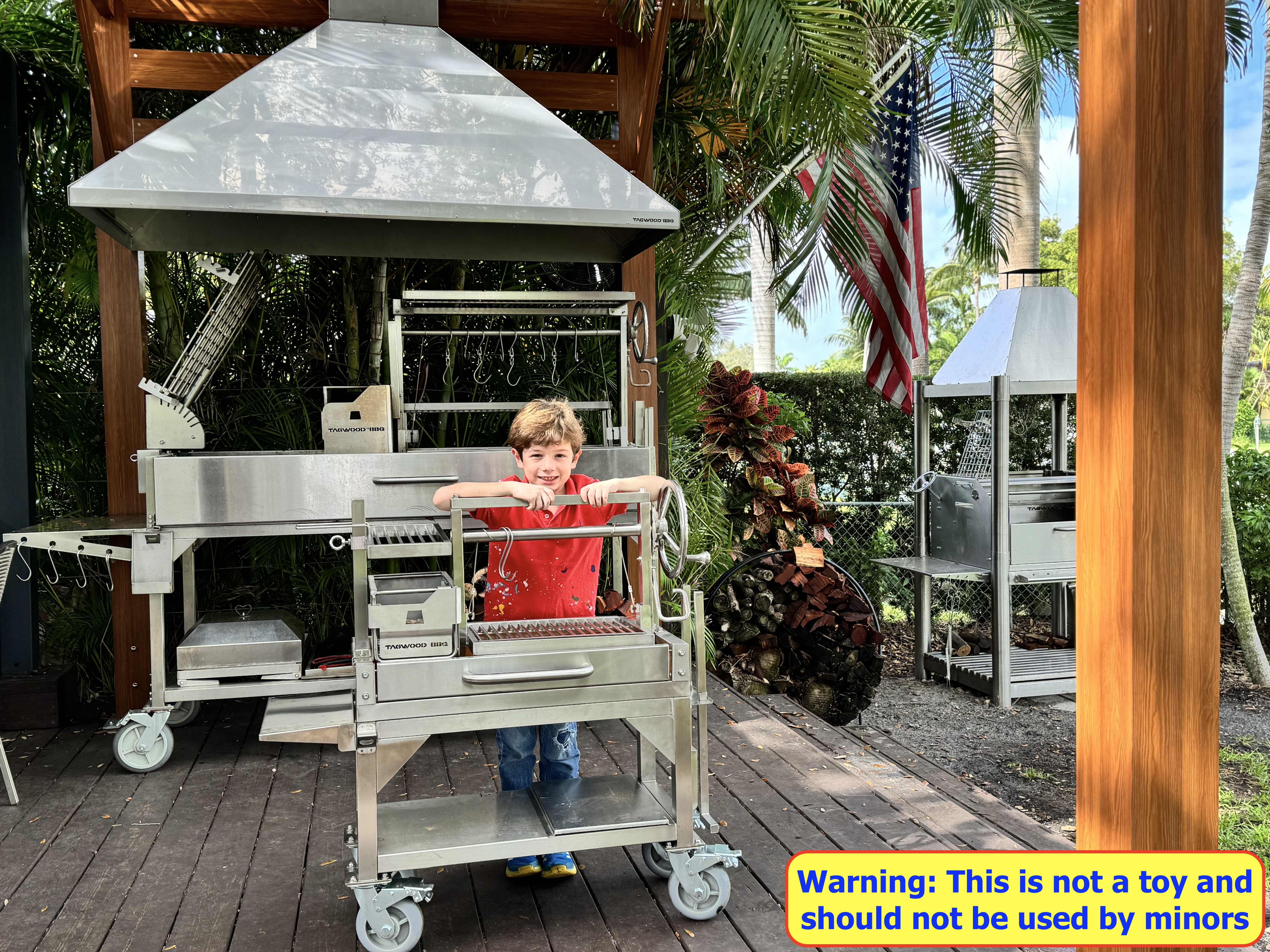 Tagwood BBQ03SS MINI Argentine Santa Maria Grill – 304 Stainless Steel