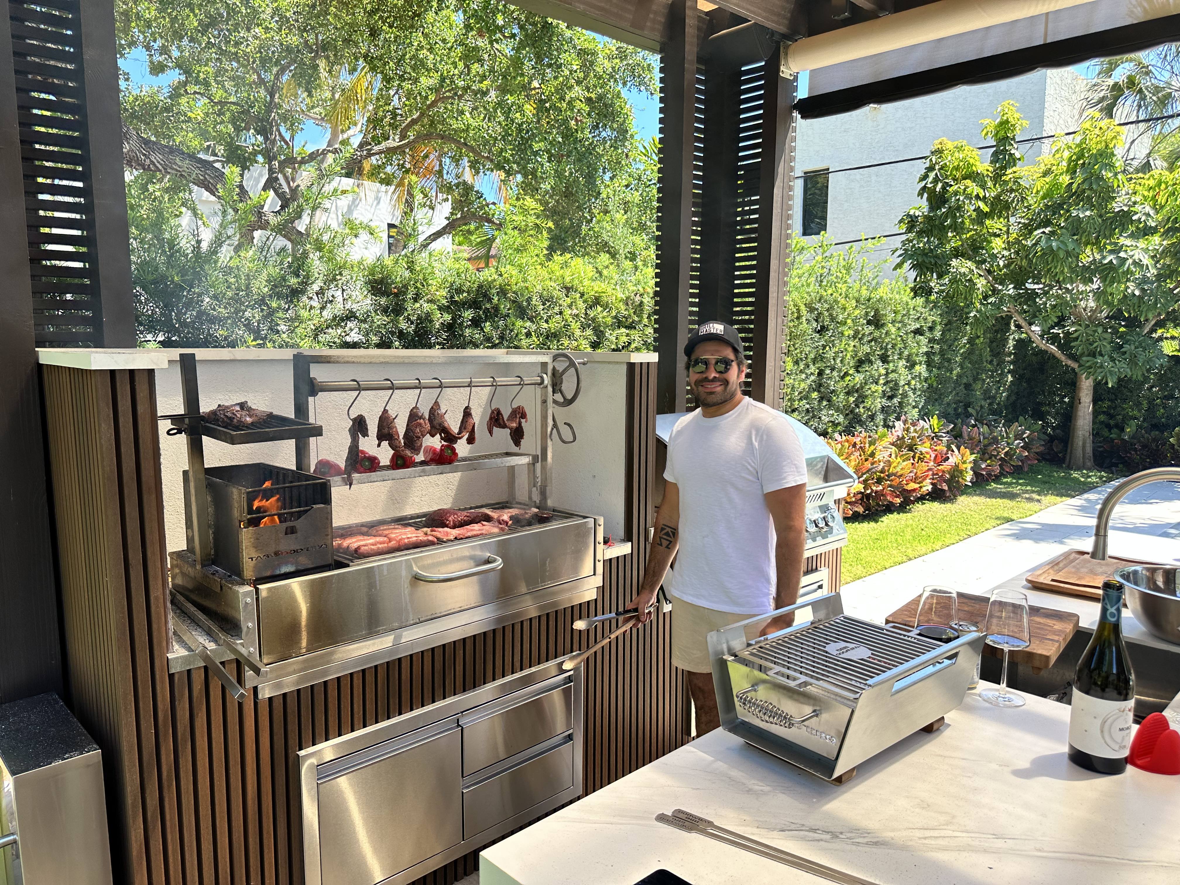 Tagwood BBQ05SS Built-In Santa Maria Argentine Grill