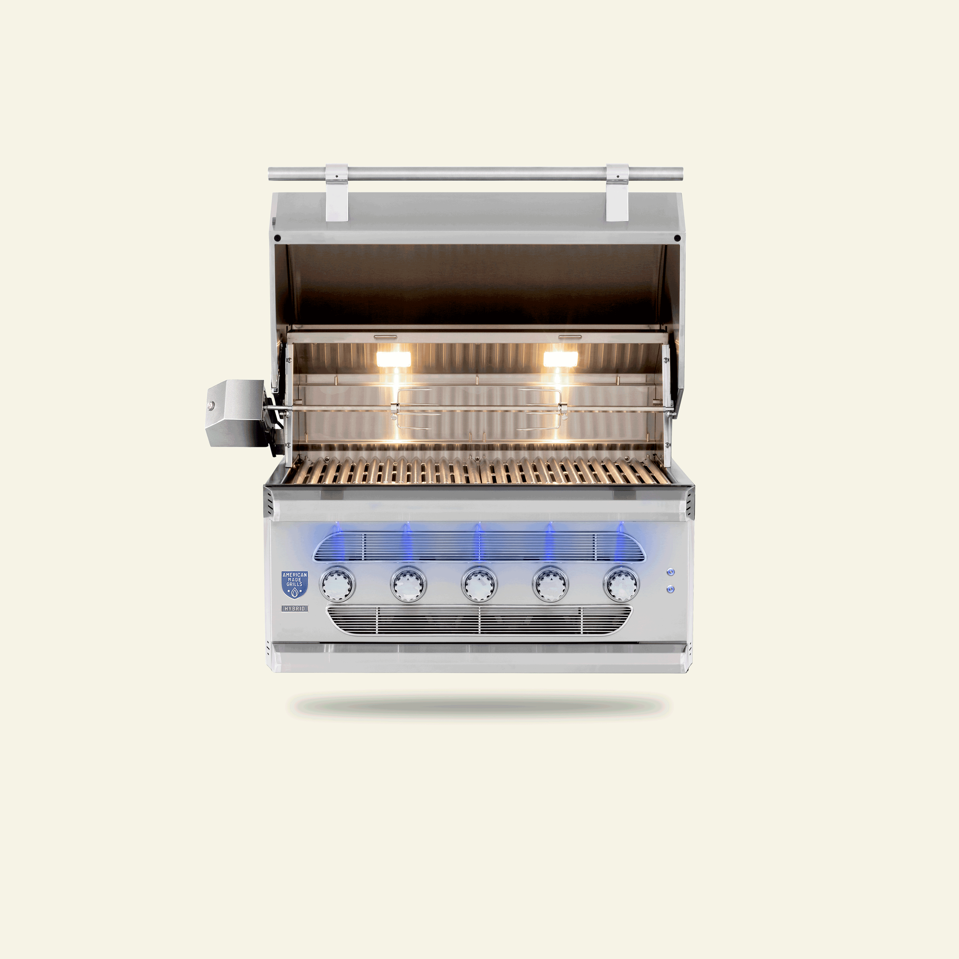 American Made Grills Muscle 36-Inch Built-In / Freestanding Hybrid Gas / Charcoal / Wood Grill