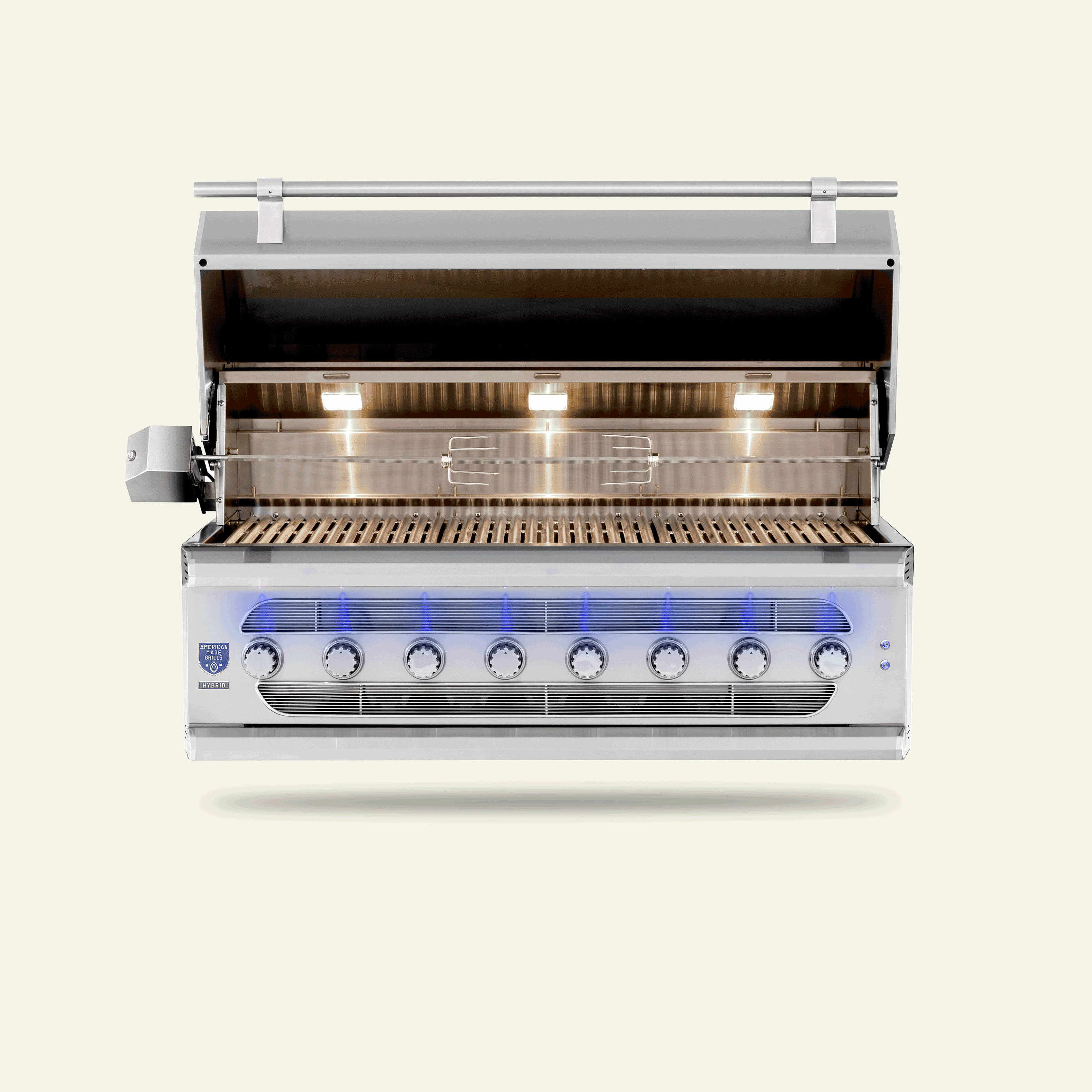 American Made Grills Muscle 54-Inch Built-In / Freestanding Hybrid Gas / Charcoal / Wood Grill